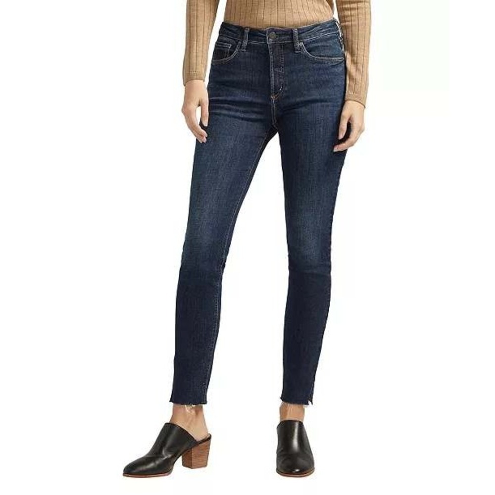 Silver Jeans Co. Most Wanted Skinny Jeans Dark Wash Denim Womens Size 27x27
